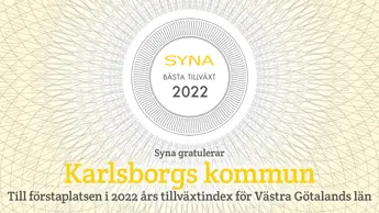 3938 Syna Gratulerar Karlsborgs Kommun 1 Västra Götalands Län.