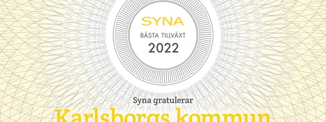 3938 Syna Gratulerar Karlsborgs Kommun 1 Västra Götalands Län.