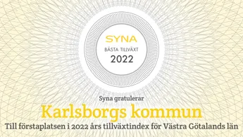 3938 Syna Gratulerar Karlsborgs Kommun 1 Västra Götalands Län.
