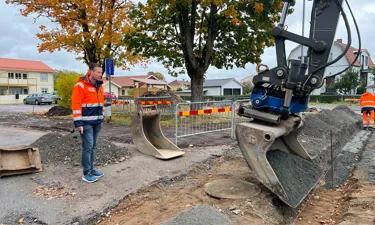 Det Är Full Fart Vid Nybyggena I Centrala Nossebro Konstaterar Bjarne Hurtig, Enhetschef På Gata Park Och VA.
