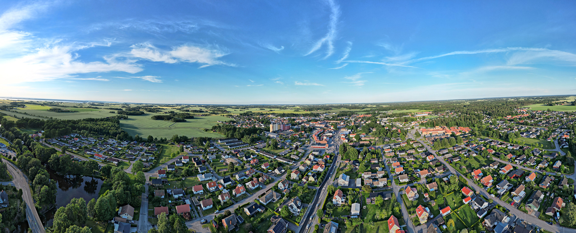 Drönarbild Överblick Grästorp.