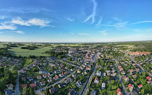 Drönarbild Överblick Grästorp.